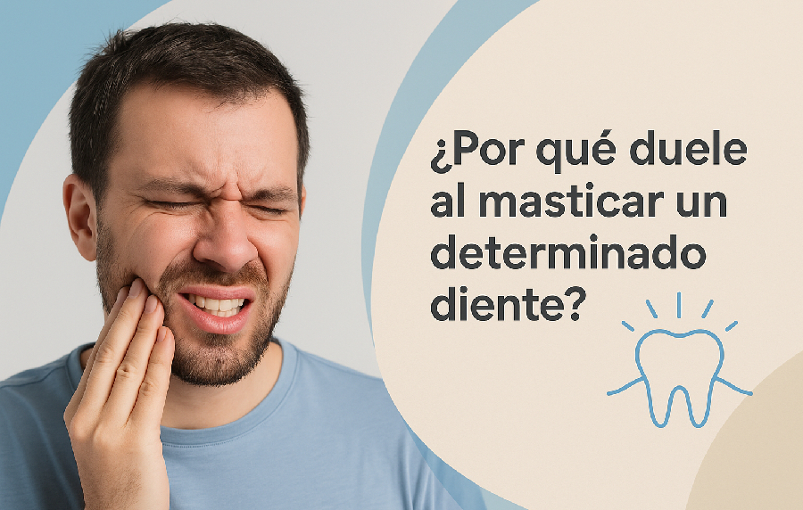 ¿Por qué duele al masticar un determinado diente
