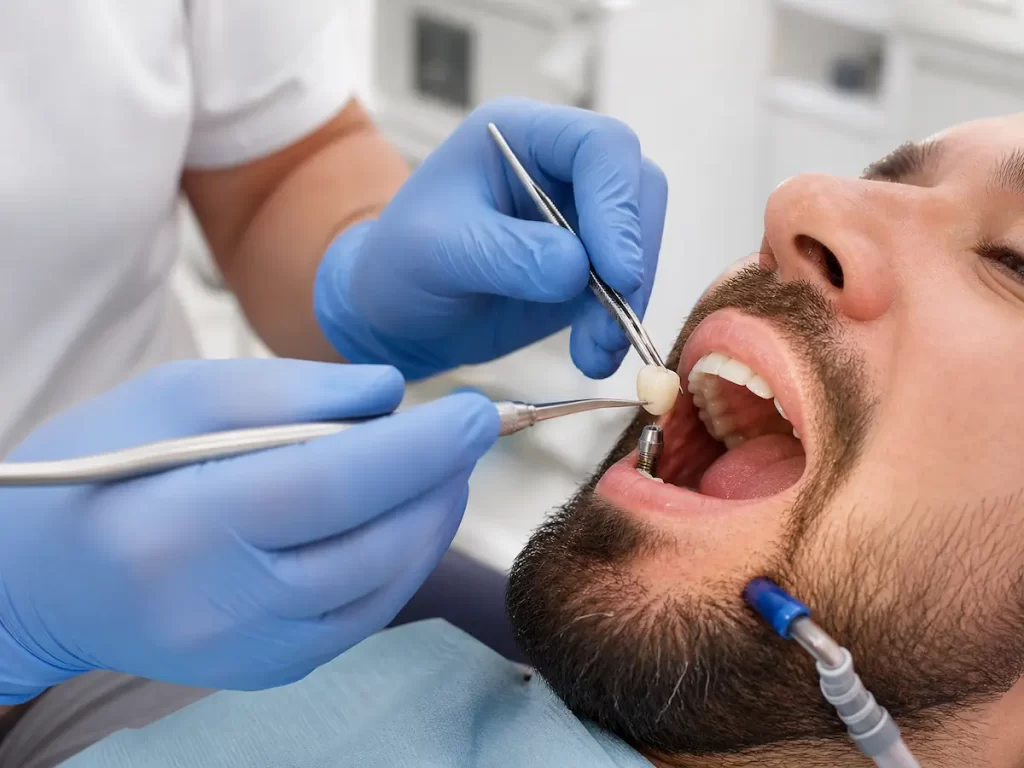 corona sobre implante dental