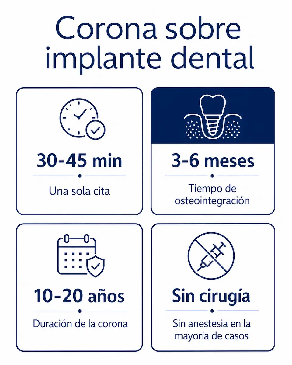 corona sobre implante dental